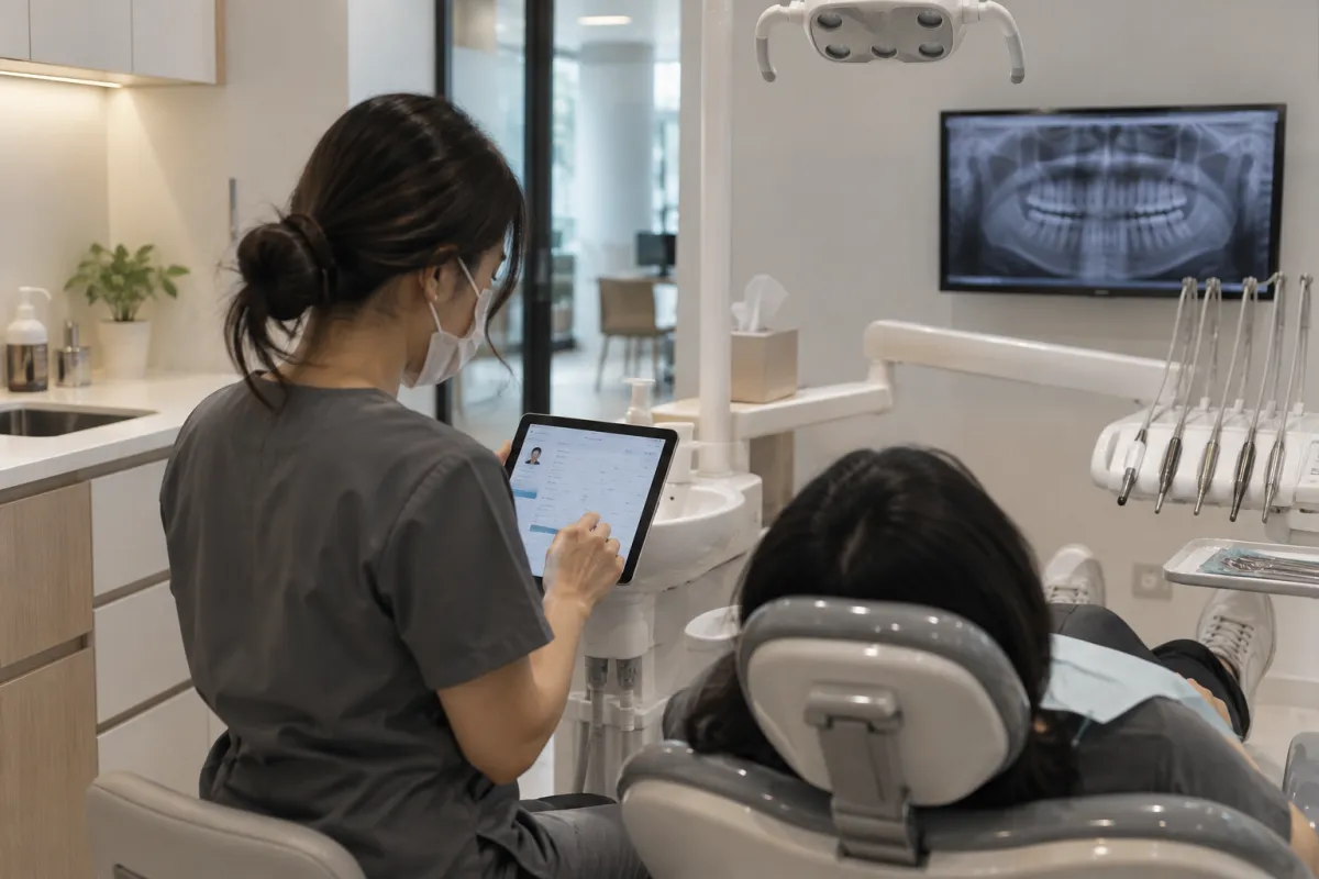 Dental Clinic System dashboard with patient records and appointment scheduling